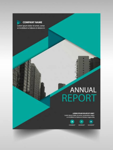 green-and-black-annual-report-cover